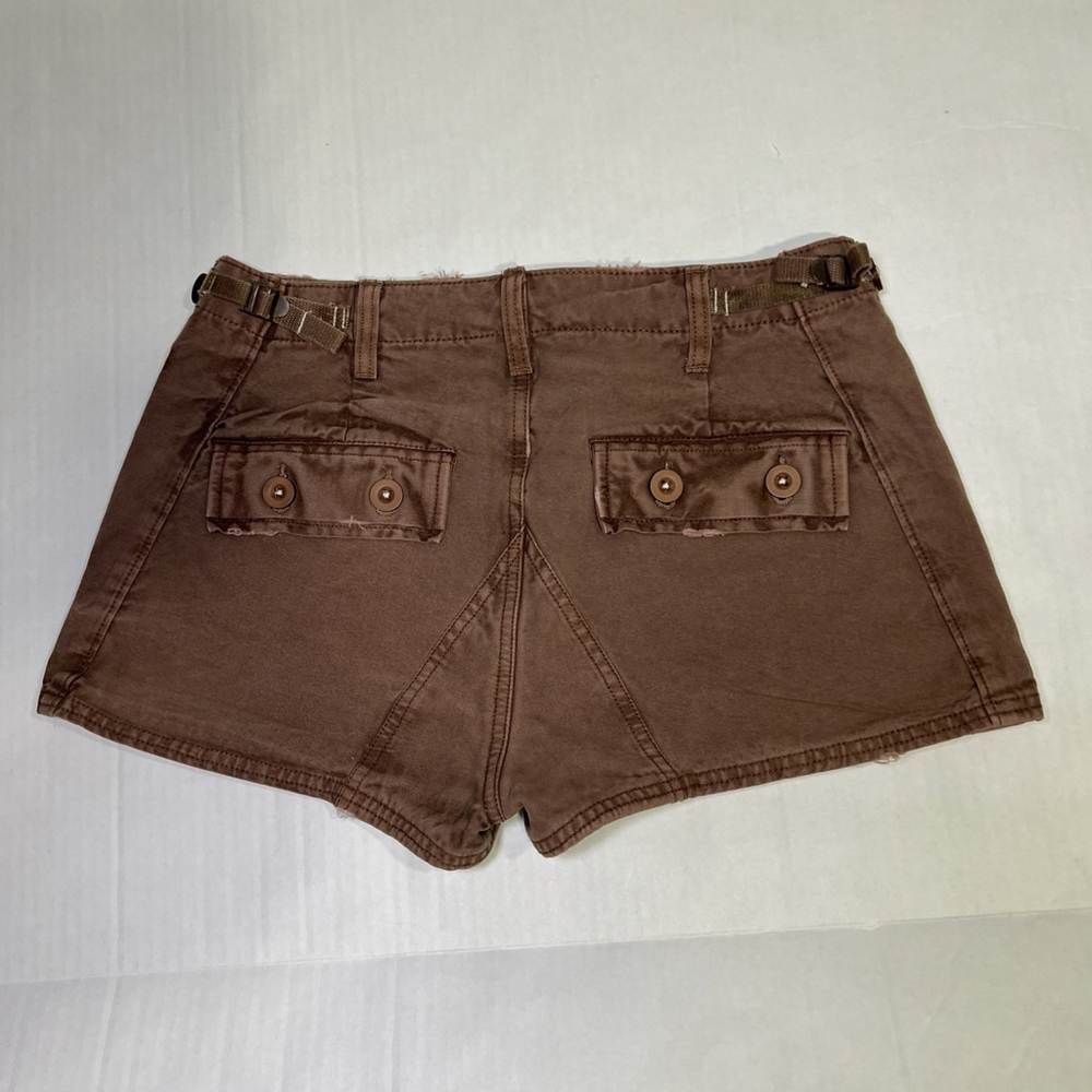 Free People All Yours Micro Shorts Brown Size 8 Casual Summer Festive - Picture 5 of 12